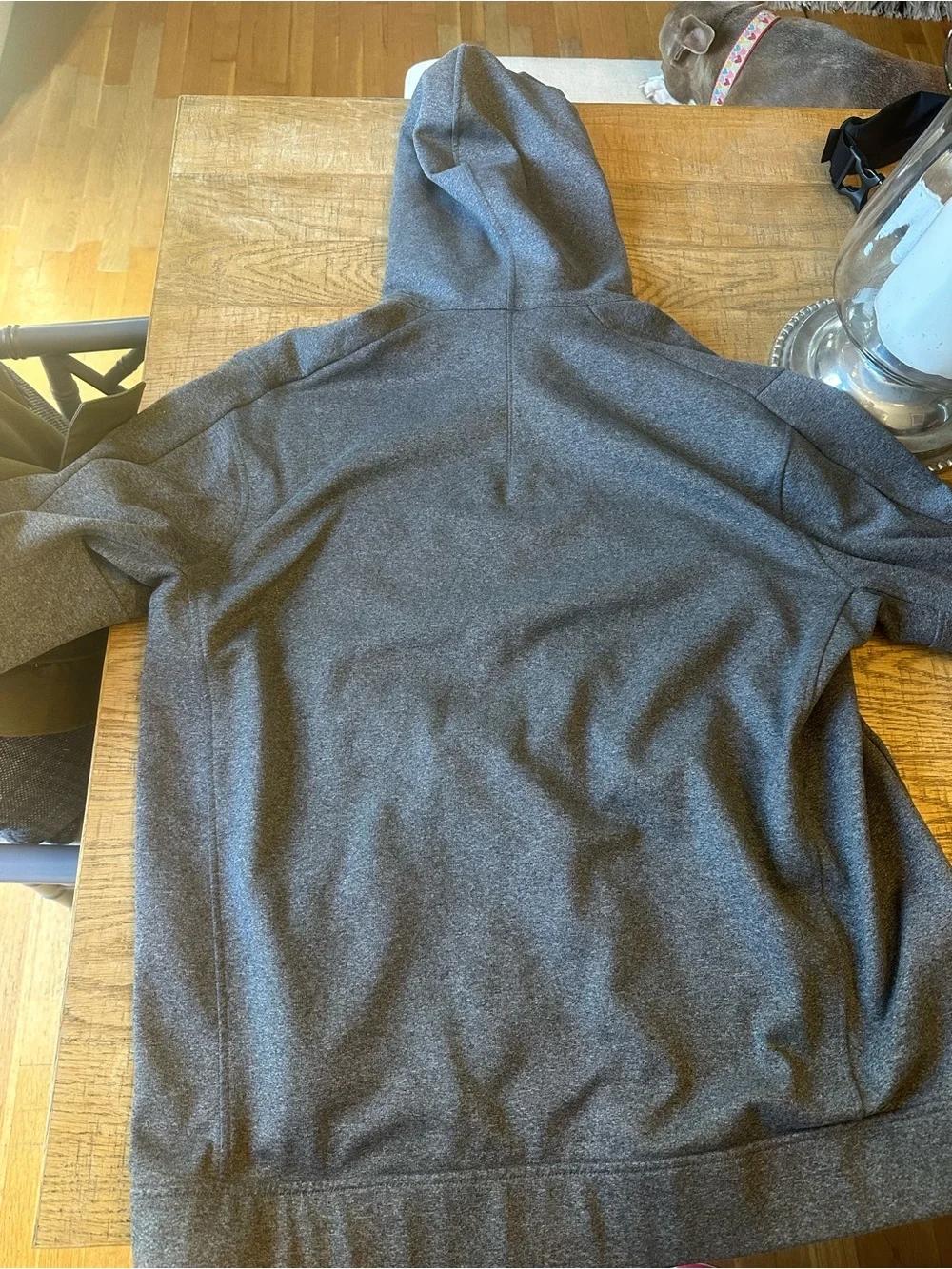 lululemon athletica Men's Charcoal Zip-Up Hoodie Sweater